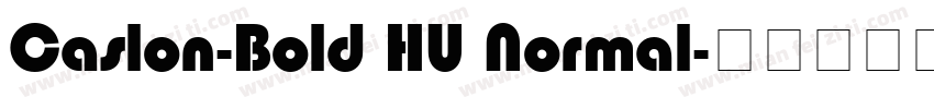 Caslon-Bold HU Normal字体转换